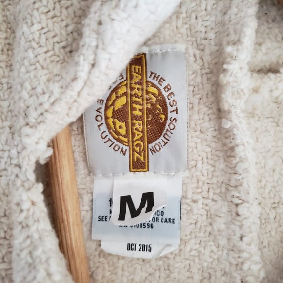 Earth Rags Mexican Baja Men's Hooded Pullover M - Picture 4 of 6